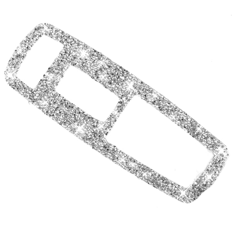 For Dodge Charger 2011-2014 5pcs/Set Car Window Lift Button Diamond Decorative Sticker, Left-hand Drive by buy2fix