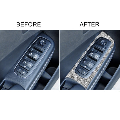 For Dodge Charger 2011-2014 4pcs/Set Car Window Lift Panel Diamond Decorative Sticker, Left-hand Drive by buy2fix