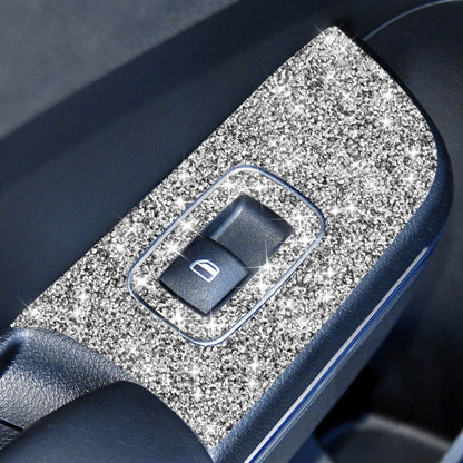 For Dodge Charger 2011-2014 6pcs/Set Car Window Lift Panel Diamond Decorative Sticker, Left-hand Drive by buy2fix