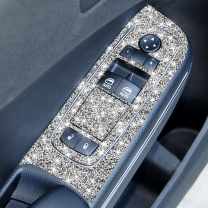 For Dodge Charger 2011-2014 9pcs/Set Car Window Lift Panel Diamond Decorative Sticker, Left-hand Drive by buy2fix