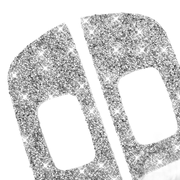 For Dodge Charger 2011-2014 9pcs/Set Car Window Lift Panel Diamond Decorative Sticker, Left-hand Drive by buy2fix