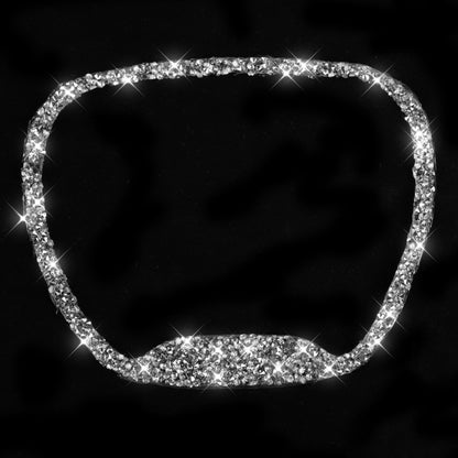 For Dodge Challenger 2015-2021 Car Steering Wheel Diamond Decorative Sticker, Left and Right Drive by buy2fix