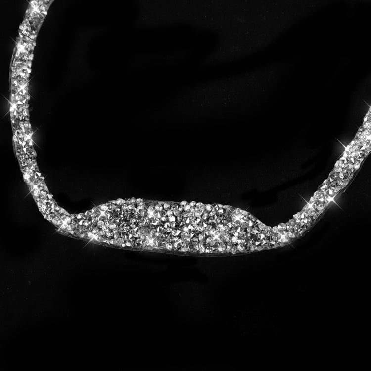 For Dodge Challenger 2015-2021 Car Steering Wheel Diamond Decorative Sticker, Left and Right Drive by buy2fix