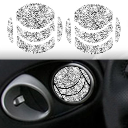 For Nissan 350Z 2006-2009 10pcs Car Left and Right Exhaust Port Diamond Sticker,Left and Right Drive Universal by buy2fix