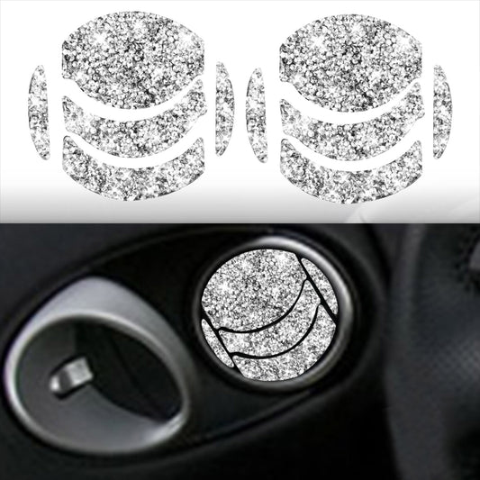For Nissan 350Z 2006-2009 10pcs Car Left and Right Exhaust Port Diamond Sticker,Left and Right Drive Universal by buy2fix