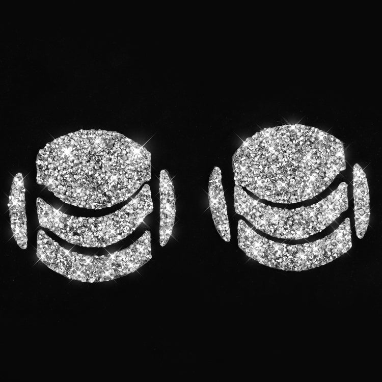 For Nissan 350Z 2006-2009 10pcs Car Left and Right Exhaust Port Diamond Sticker,Left and Right Drive Universal by buy2fix