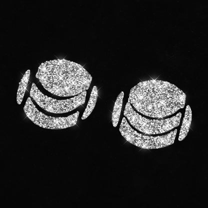 For Nissan 350Z 2006-2009 10pcs Car Left and Right Exhaust Port Diamond Sticker,Left and Right Drive Universal by buy2fix