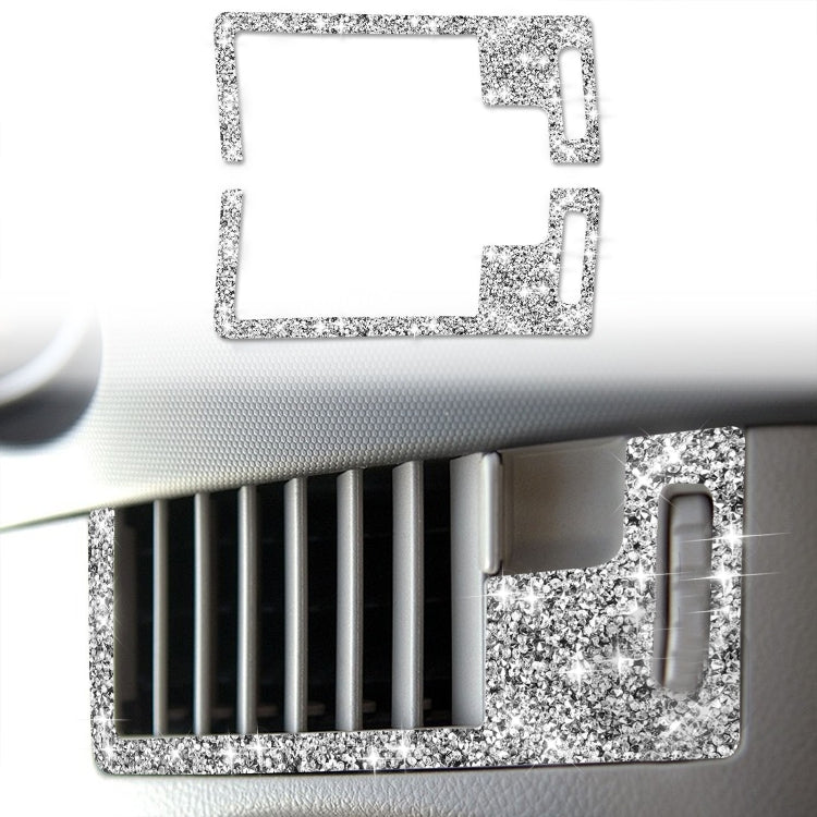 For Nissan 350Z 2006-2009 Car Center Ventilation Exhaust Outlet Diamond Sticker,Left and Right Drive Universal by buy2fix