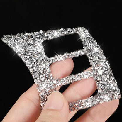 For Nissan 350Z 2006-2009 Car Steering Wheel Button Frame Diamond Sticker,Left and Right Drive Universal by buy2fix