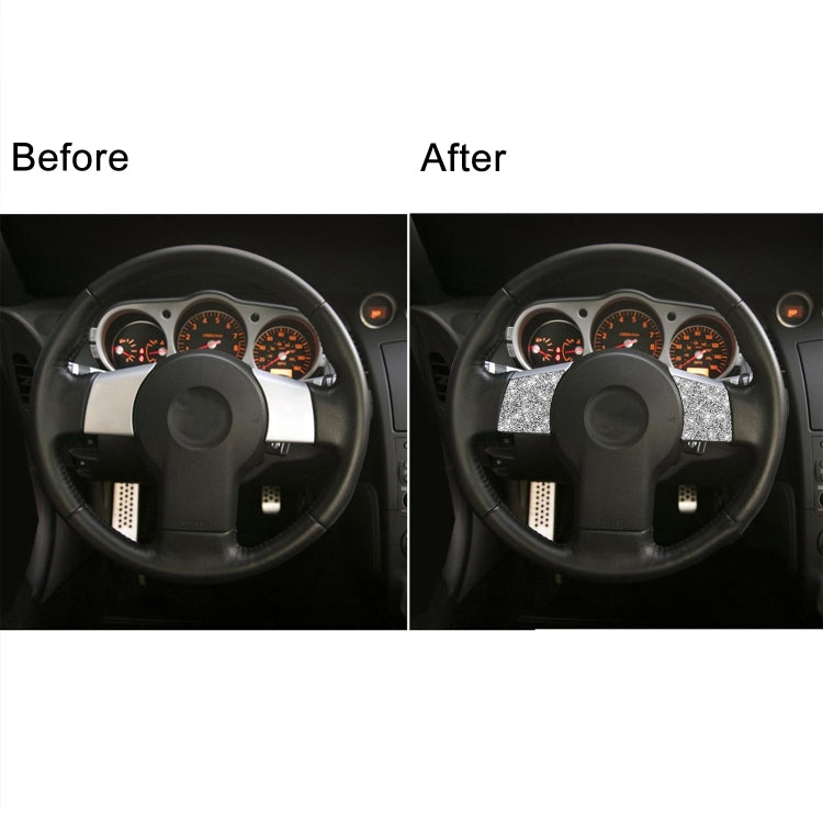 For Nissan 350Z 2006-2009 Car Steering Wheel Diamond Sticker,Left and Right Drive Universal by buy2fix
