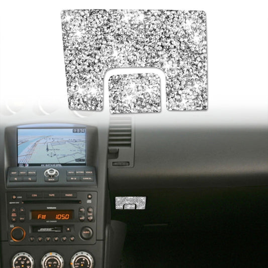 For Nissan 350Z 2006-2009 Car Passenger Storage Door Handle Diamond Sticker,Left and Right Drive Universal by buy2fix