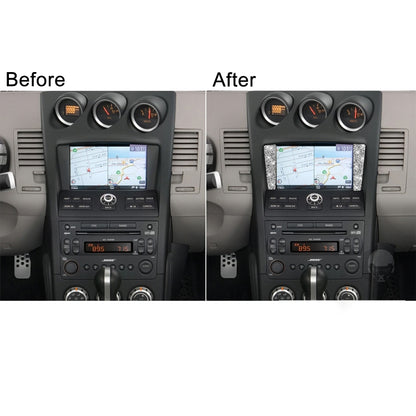 For Nissan 350Z 2006-2009 Car Navigation Frame Diamond Sticker,Left and Right Drive Universal by buy2fix