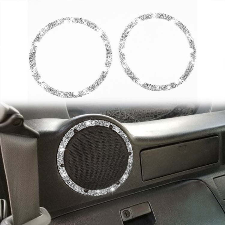 For Nissan 350Z 2006-2009 Car Rear Speaker Surround Diamond Sticker,Left and Right Drive Universal by buy2fix