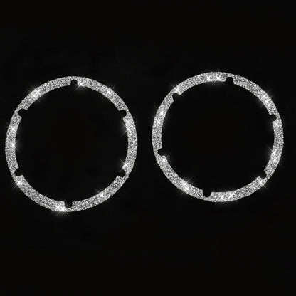 For Nissan 350Z 2006-2009 Car Rear Speaker Surround Diamond Sticker,Left and Right Drive Universal by buy2fix