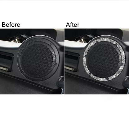 For Nissan 350Z 2006-2009 Car Rear Speaker Surround Diamond Sticker,Left and Right Drive Universal by buy2fix