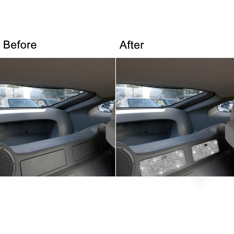 For Nissan 350Z 2006-2009 Car Rear Storage Box Diamond Sticker,Left and Right Drive Universal by buy2fix