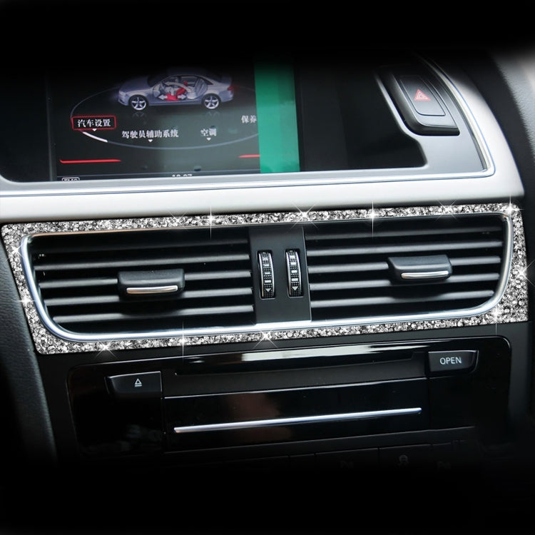 For Audi A4 / A5 / Q5 Car Air Conditioning Air Outlet Frame Diamond Decoration Sticker, Left Drive by buy2fix