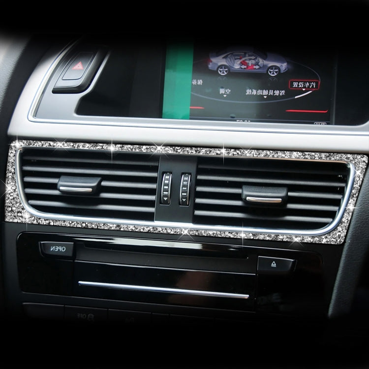 For Audi A4 / A5 / Q5 Car Air Conditioning Air Outlet Frame Diamond Decoration Sticker, Right Drive by buy2fix