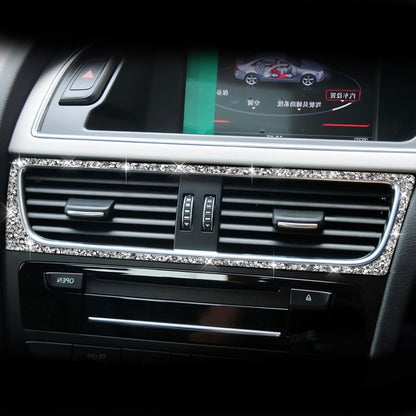 For Audi A4 / A5 / Q5 Car Air Conditioning Air Outlet Frame Diamond Decoration Sticker, Right Drive by buy2fix