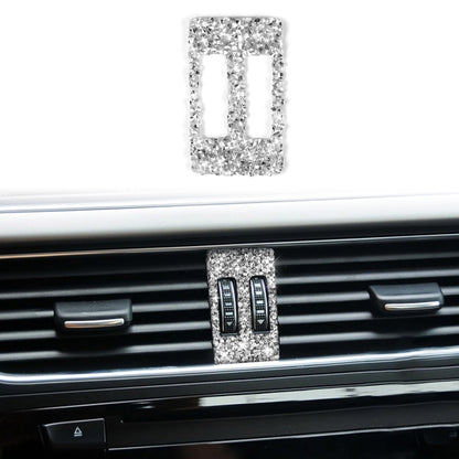 For Audi A4 / A5 / Q5 Car Air Conditioner Air Outlet Knob Diamond Decoration Sticker, Left and Right Drive by buy2fix