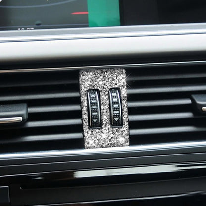 For Audi A4 / A5 / Q5 Car Air Conditioner Air Outlet Knob Diamond Decoration Sticker, Left and Right Drive by buy2fix