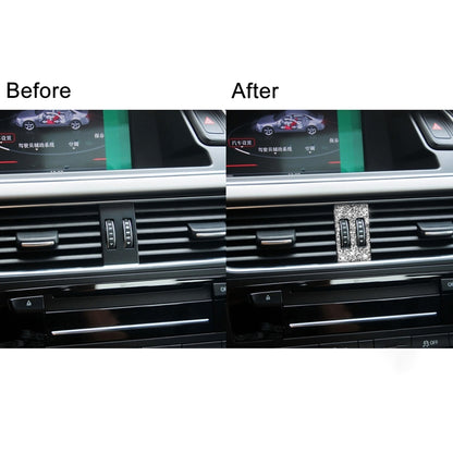 For Audi A4 / A5 / Q5 Car Air Conditioner Air Outlet Knob Diamond Decoration Sticker, Left and Right Drive by buy2fix