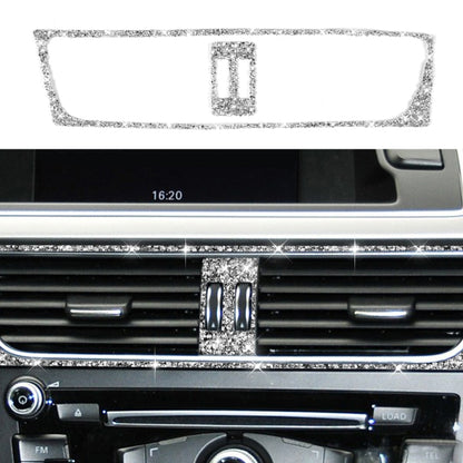 For Audi A4 / A5 / Q5 2pcs Car Air Conditioner Outlet Diamond Decoration Sticker, Left Drive by buy2fix