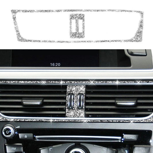 For Audi A4 / A5 / Q5 2pcs Car Air Conditioner Outlet Diamond Decoration Sticker, Left Drive by buy2fix