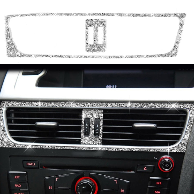 For Audi A4 / A5 / Q5 2pcs Car Air Conditioner Outlet Diamond Decoration Sticker, Right Drive by buy2fix
