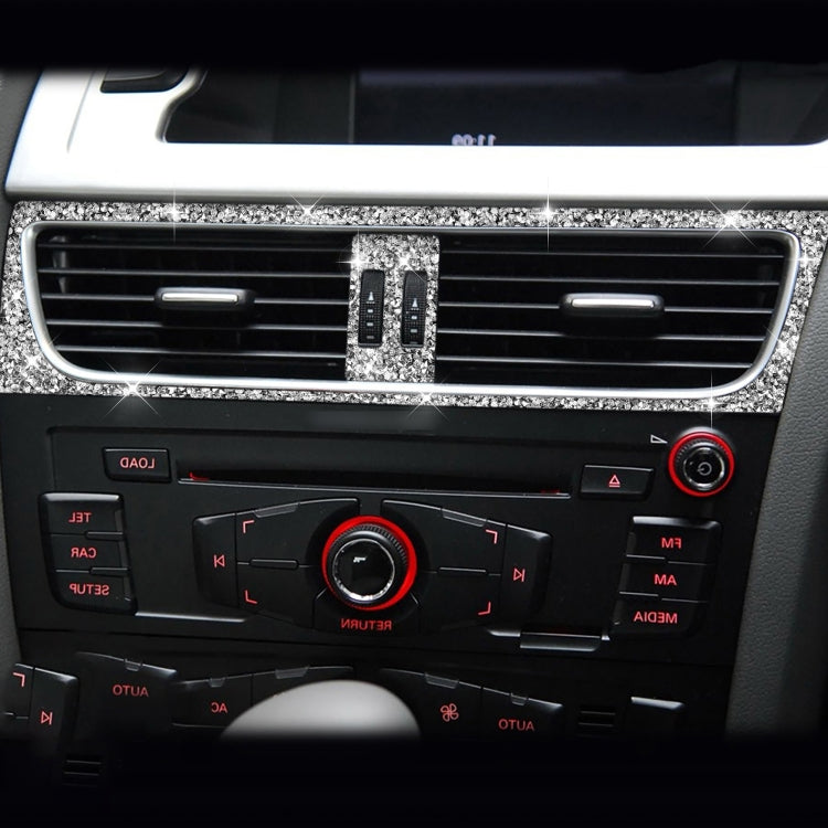 For Audi A4 / A5 / Q5 2pcs Car Air Conditioner Outlet Diamond Decoration Sticker, Right Drive by buy2fix
