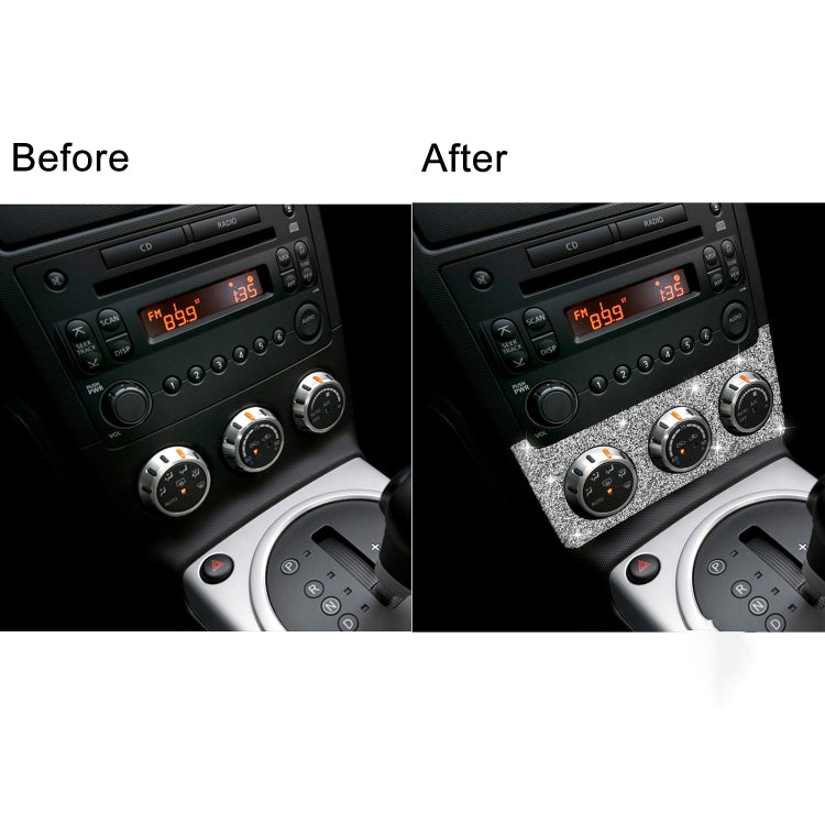 For Nissan 350Z 2006-2009 Car Instrument Knob Diamond Sticker,Left and Right Drive Universal by buy2fix
