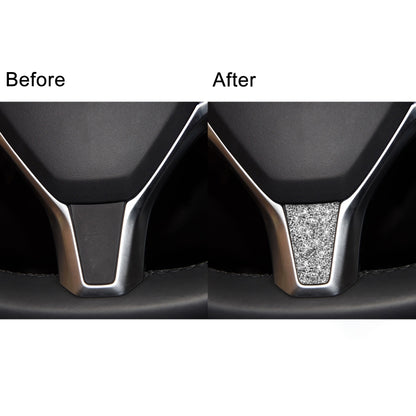 For Tesla Model S/X Car Steering Wheel Diamond Sticker,Left and Right Drive Universal by buy2fix