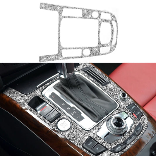 For Audi A4L / A5 / Q5 Car Gear Panel Type C Diamond Decoration Sticker, Left and Right Drive by buy2fix