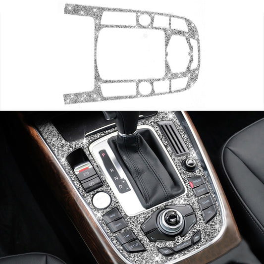 For Audi A4L / A5 / Q5 Car Gear Panel Type D Diamond Decoration Sticker, Left and Right Drive by buy2fix