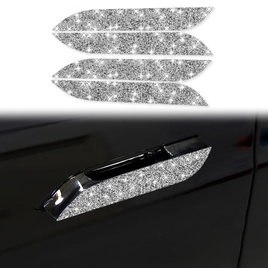 For Tesla Model S Car Outside Handle Diamond Sticker,Left and Right Drive Universal - Car Interior Mouldings by buy2fix | Online Shopping UK | buy2fix