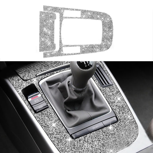 For Audi A4L / A5 / Q5 2pcs Car Gear Panel Type E Diamond Decoration Sticker, Left and Right Drive by buy2fix