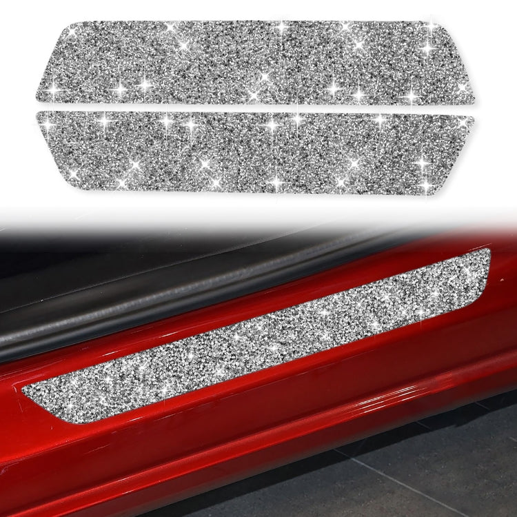 For Tesla Model 3 Car Rear Door Sill Strip Diamond Sticker,Left and Right Drive Universal by buy2fix