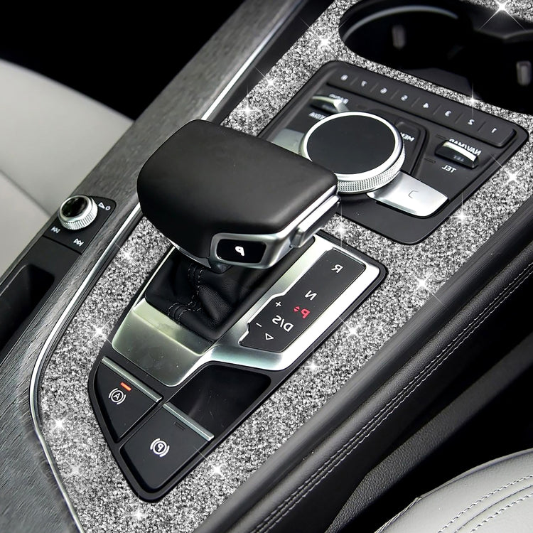 For Audi A4L / A5 2017-2019 Car Large Gear Panel Diamond Decoration Sticker, Right Drive by buy2fix