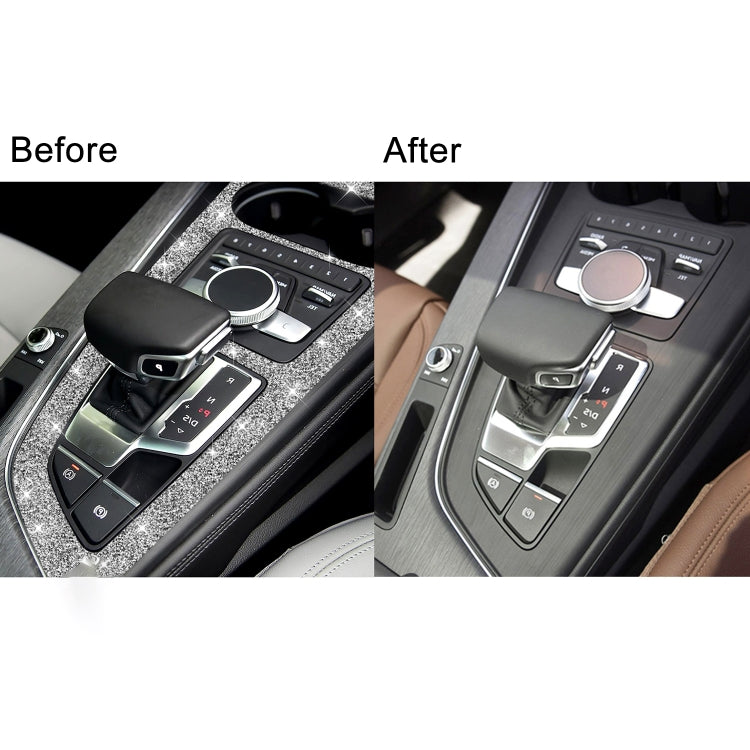 For Audi A4L / A5 2017-2019 Car Large Gear Panel Diamond Decoration Sticker, Right Drive by buy2fix