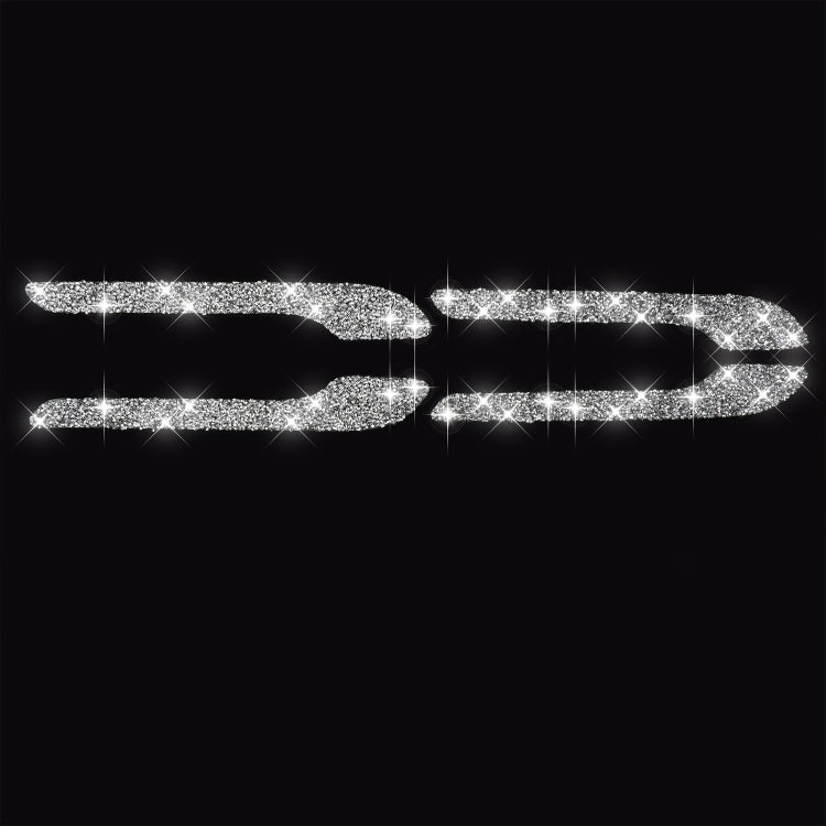 For Tesla Model 3 4pcs Car Outside Handle Diamond Sticker,Left and Right Drive Universal by buy2fix