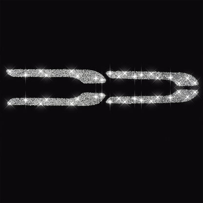 For Tesla Model 3 4pcs Car Outside Handle Diamond Sticker,Left and Right Drive Universal by buy2fix