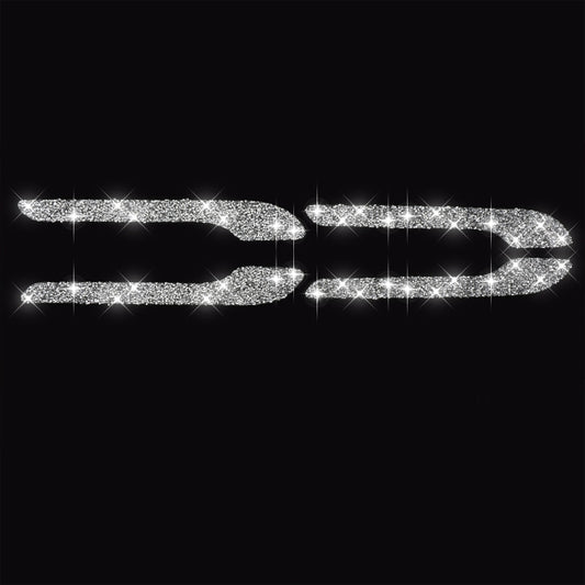 For Tesla Model 3 4pcs Car Outside Handle Diamond Sticker,Left and Right Drive Universal by buy2fix