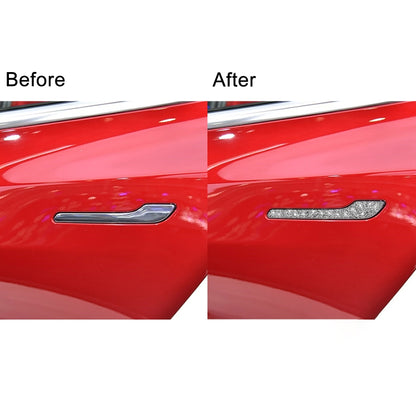 For Tesla Model 3 4pcs Car Outside Handle Diamond Sticker,Left and Right Drive Universal by buy2fix