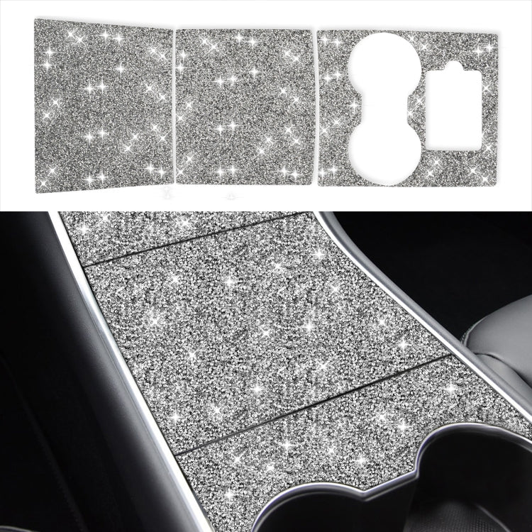 For Tesla Model 3 Car Rear Door Sill Strip Diamond Sticker,Left and Right Drive Universal by buy2fix