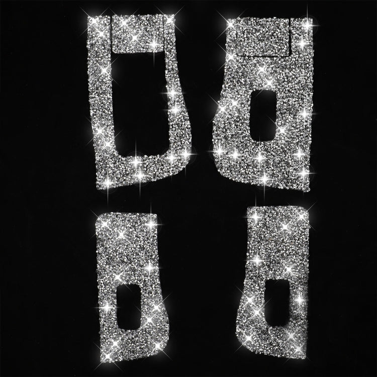 For Tesla Model 3 Car Window Raising Button Diamond Sticker, Left Drive by buy2fix