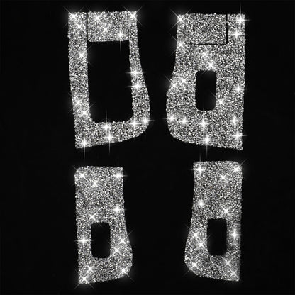 For Tesla Model 3 Car Window Raising Button Diamond Sticker, Left Drive by buy2fix