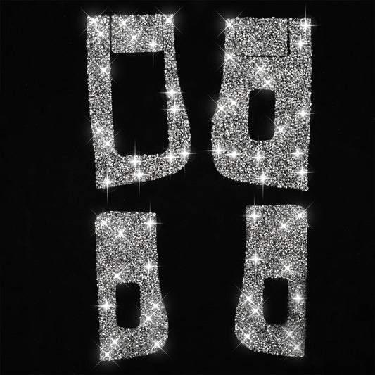 For Tesla Model 3 Car Window Raising Button Diamond Sticker, Left Drive by buy2fix