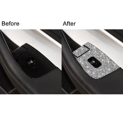 For Tesla Model 3 Car Window Raising Button Diamond Sticker, Right Drive by buy2fix