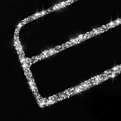 For Tesla Model X Car Central Control Instrument Air Outlet Diamond Sticker, Left Drive by buy2fix