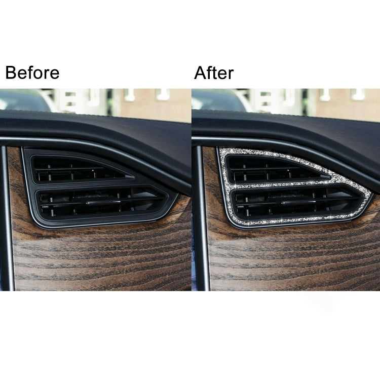 For Tesla Model X Car Central Control Instrument Air Outlet Diamond Sticker, Right Drive by buy2fix